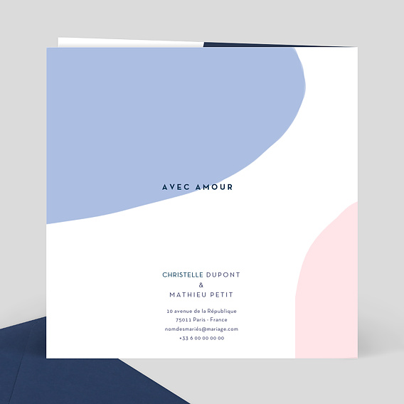 Faire part mariage Oh Boy! Verso