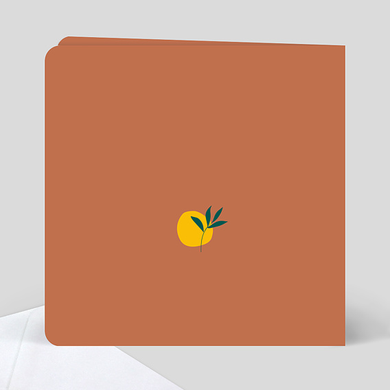 Faire part mariage Douceur Estivale Verso