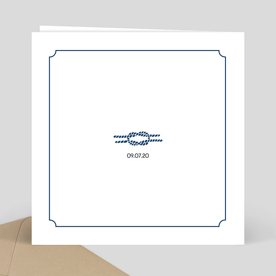 Faire part mariage Marin Verso