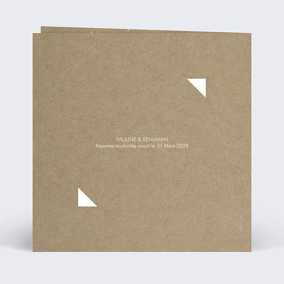 Faire part mariage Modern Love Graines à Planter Verso