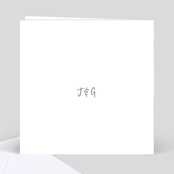 Faire part mariage On se Marie Verso