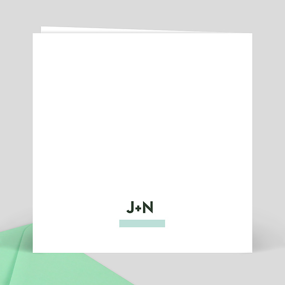 Faire part mariage Original Labyrinthe Verso