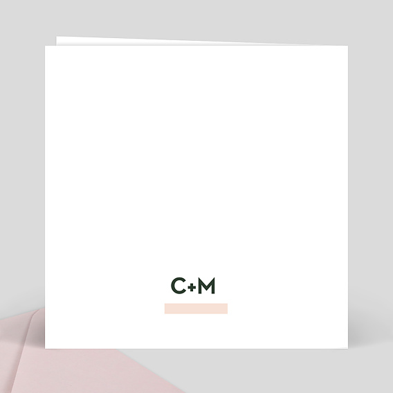 Faire part mariage Original Mots Mêlés Verso