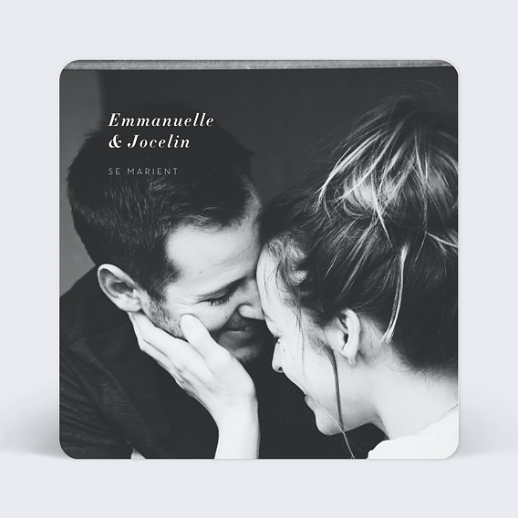 Faire part mariage Sobre et Joli