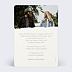 Faire part mariage Olivier simple Verso