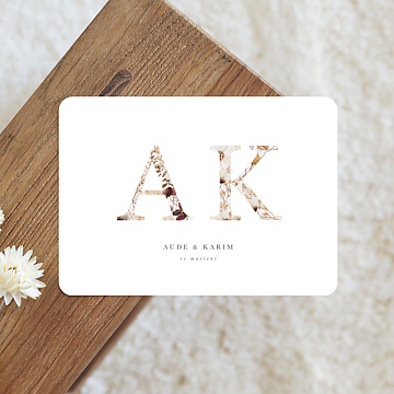 Faire-part Mariage Jardin Sauvage II