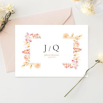 Faire part Mariage Paysage Bohme