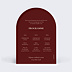 Faire-part Mariage Bloom floral bordeaux