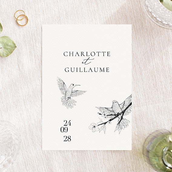 Faire part mariage Inséparables Après 4