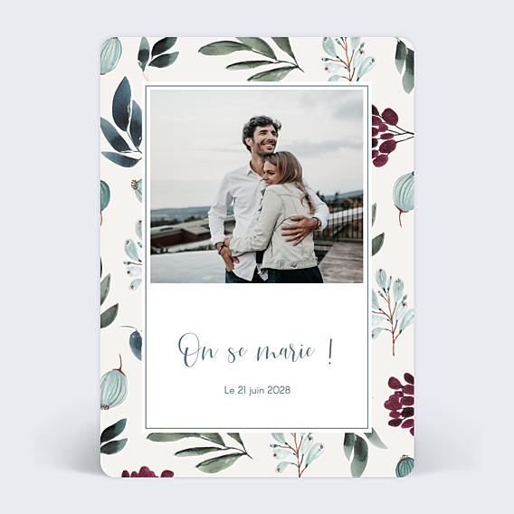 Faire-part Mariage Délicatesse Photo