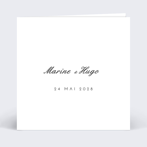 Faire-part Mariage Classique avec prénoms