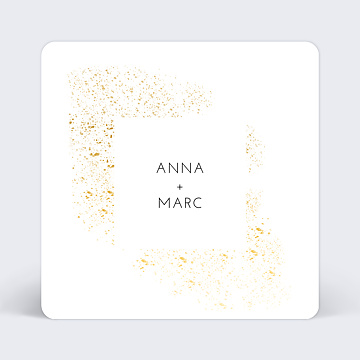 Faire-Part de Mariage Virtuel Poudre Ocre