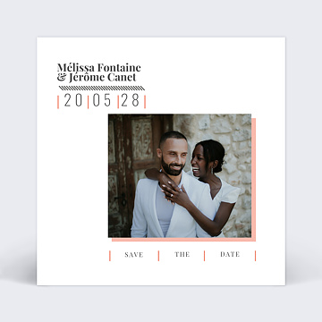 Faire-part Mariage Graphique chic