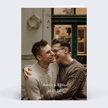 Faire-part Mariage Flèches d'amour