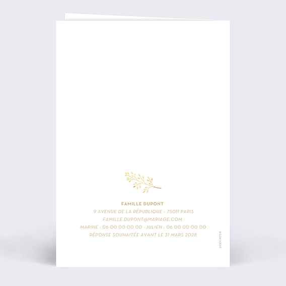 Faire-part Mariage Écrin