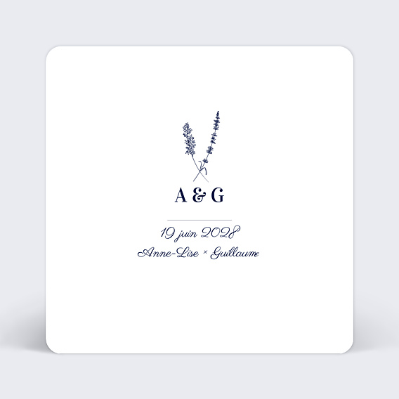Faire part mariage Jolie Lavande