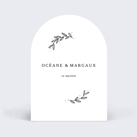 Faire part mariage Floréal