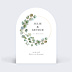 Faire-part Mariage Couronne Ocre Eucalyptus