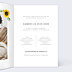 Faire-part Mariage Étiquette Tournesol