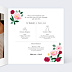 Faire part mariage Ronde Romantique Intérieur Droit