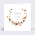 Faire part mariage Couronne de Papillons