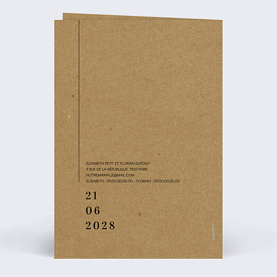 Faire-part Mariage Modernkraft