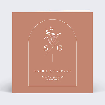 Faire-Part de Mariage Virtuel Botanica