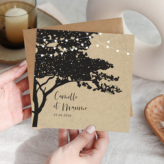 Faire part mariage Arbre Après 1