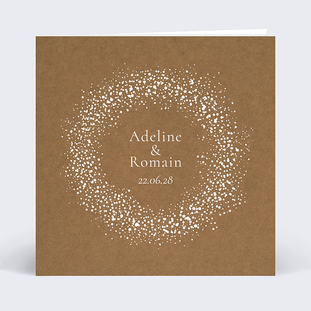 Faire-part mariage Couronne de dentelle