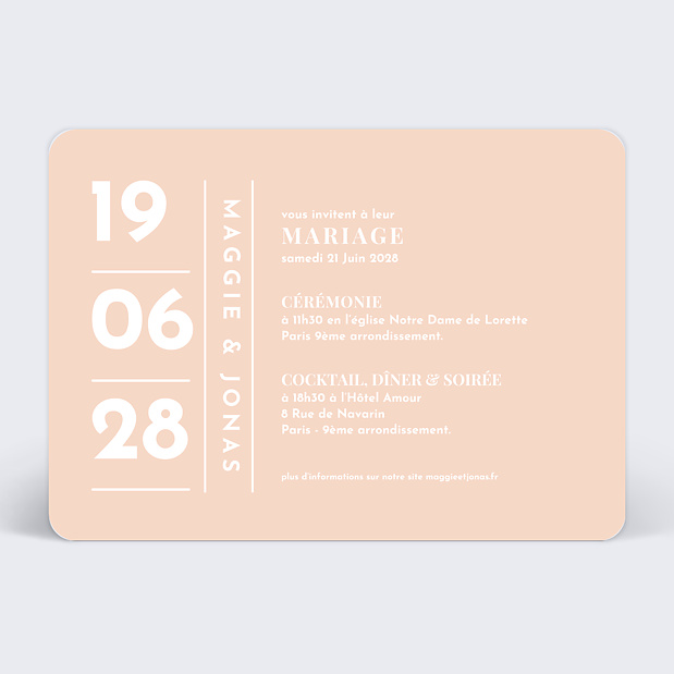 Faire-Part Mariage Mister M Studio Jonas