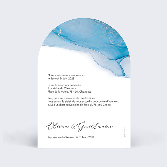Faire-part Mariage Opaline