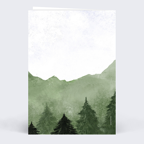 Faire-part Mariage Forêt Verte