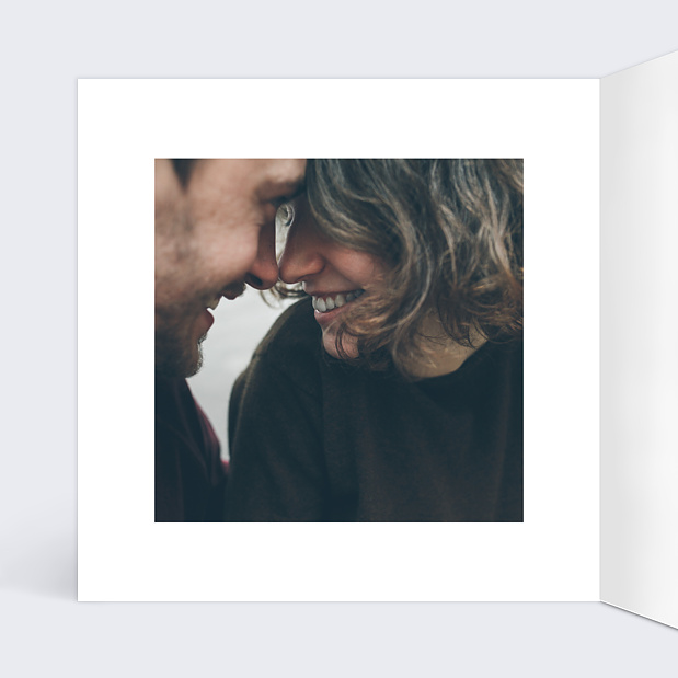 Faire-part de Mariage Instant Élégant Intérieur Gauche