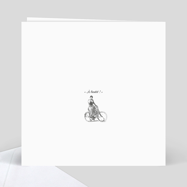 Faire-part Mariage Esprit Gravure Verso