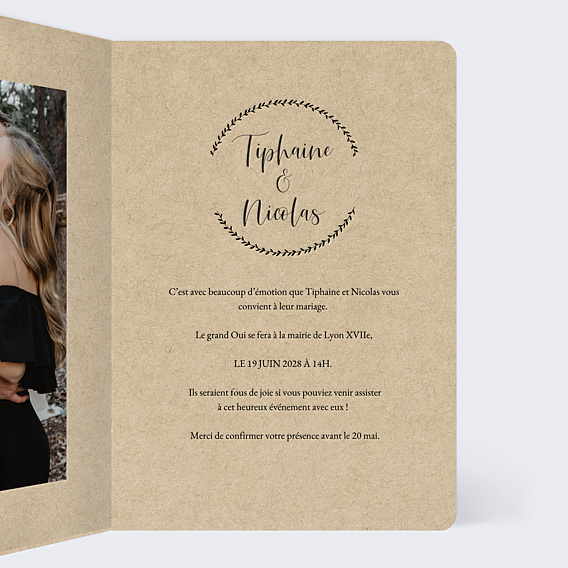 Faire-part Mariage Laurel
