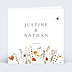 Faire-part Mariage Fleurs des champs avec graines