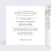 Faire-part Mariage Initiales Fleuries avec graines