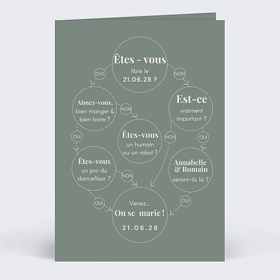 Faire-part Mariage Evidence