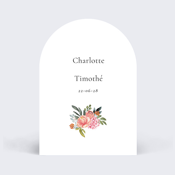 Faire-part Mariage Bouquet Aquarelle
