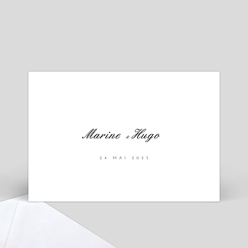 Faire-Part de Mariage Virtuel Classique