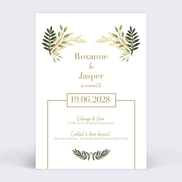 Faire-part Mariage Mister M Studio Jasper