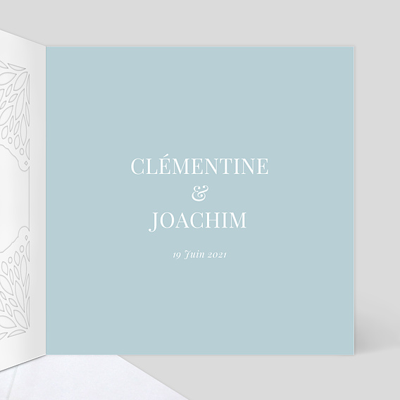 Faire part mariage Découpe Mille et Une Nuits Intérieur Droit