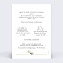 Faire-part Mariage Végétal chic