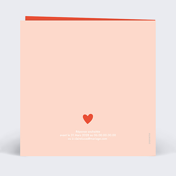 Faire-part Mariage Chanson d’Amour