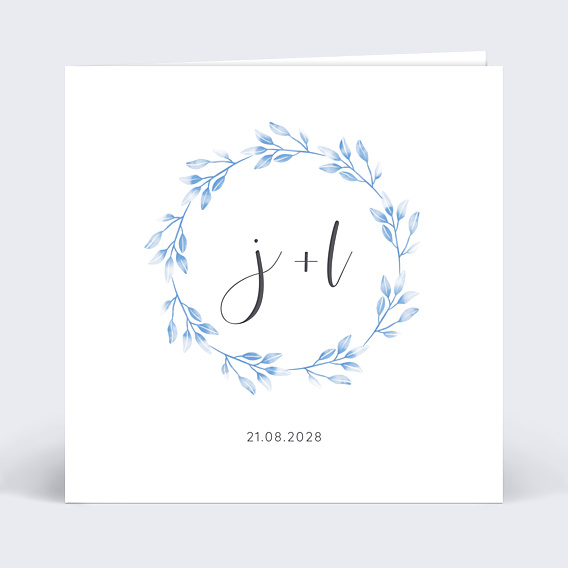 Faire-part Mariage Bleuet