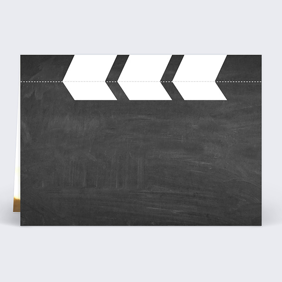 Faire part mariage Clap Verso