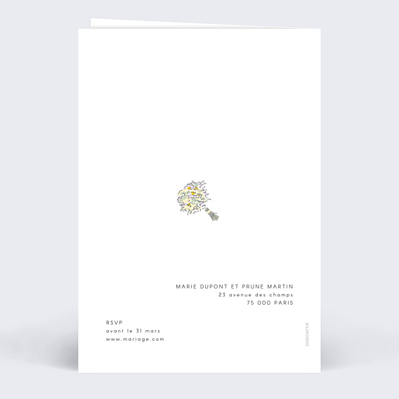 Faire-part Mariage Etreinte