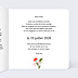 Faire-part Mariage Portrait minimaliste avec couronne champêtre
