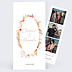 Faire part mariage Flower of Fall allongé