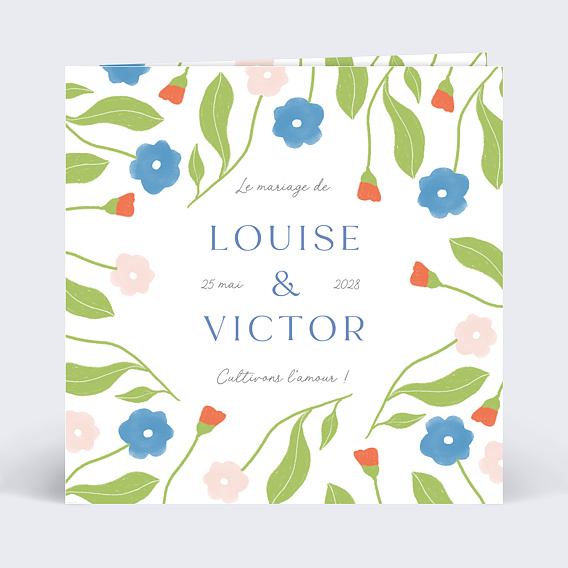 Faire-part Mariage Semons les Fleurs